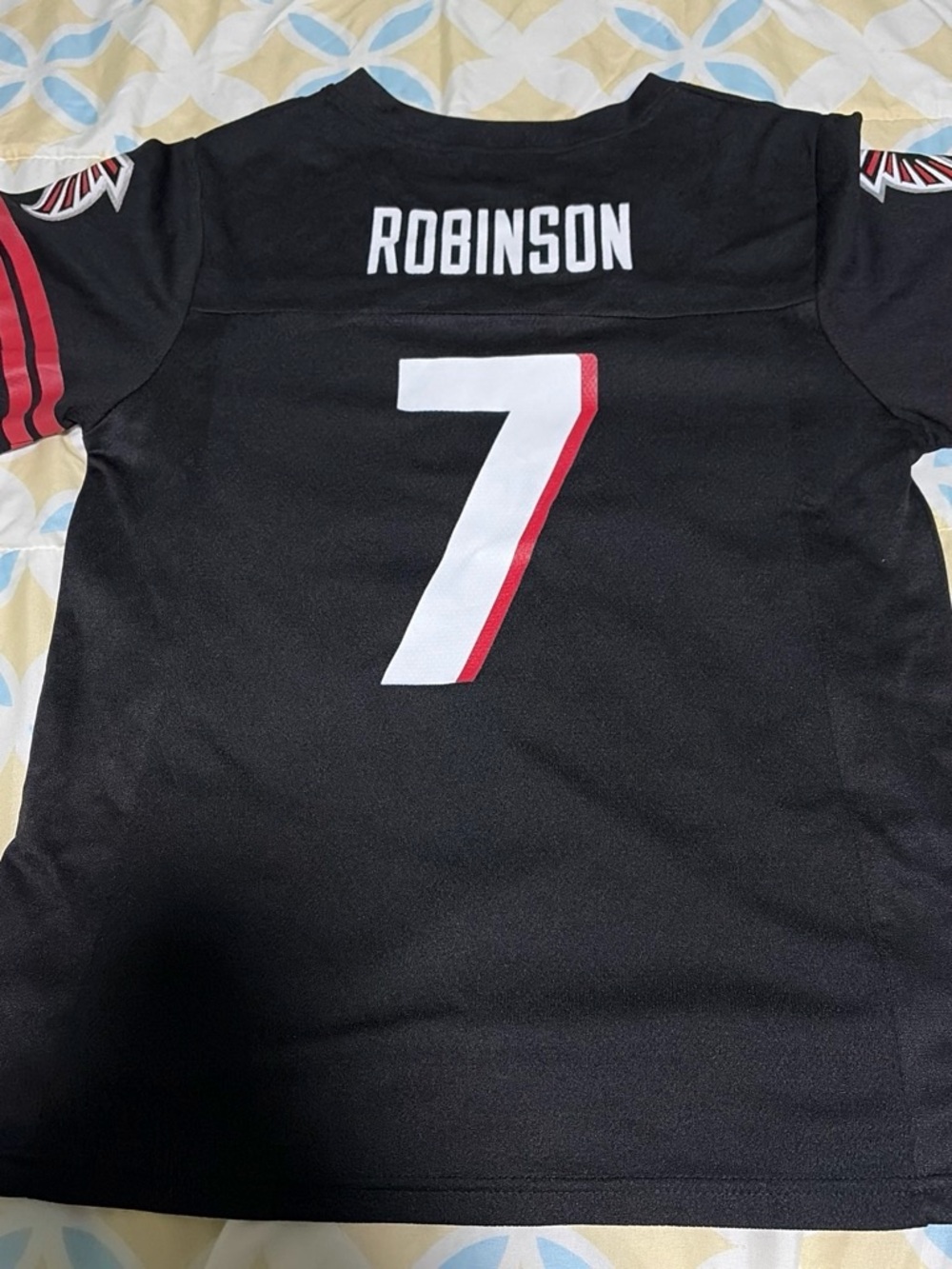 NFL Robinson #7 Black Jersey with White and Red Accents